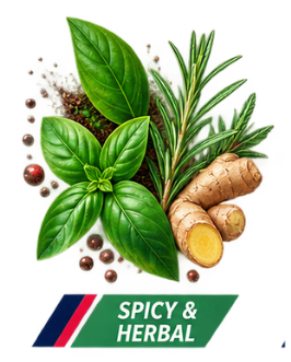 Spicy and Herbal nicotine pouches