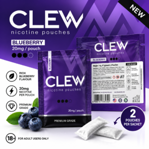 CLEW Blueberry 20mg/pouch nicotine pouches